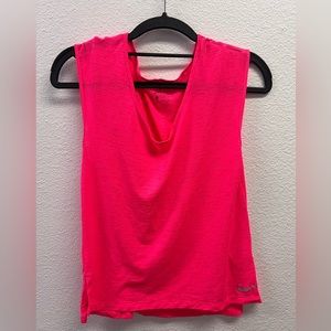 Nike Breathe Dri Fit Running Sheer Tank Top in Pink Size XS